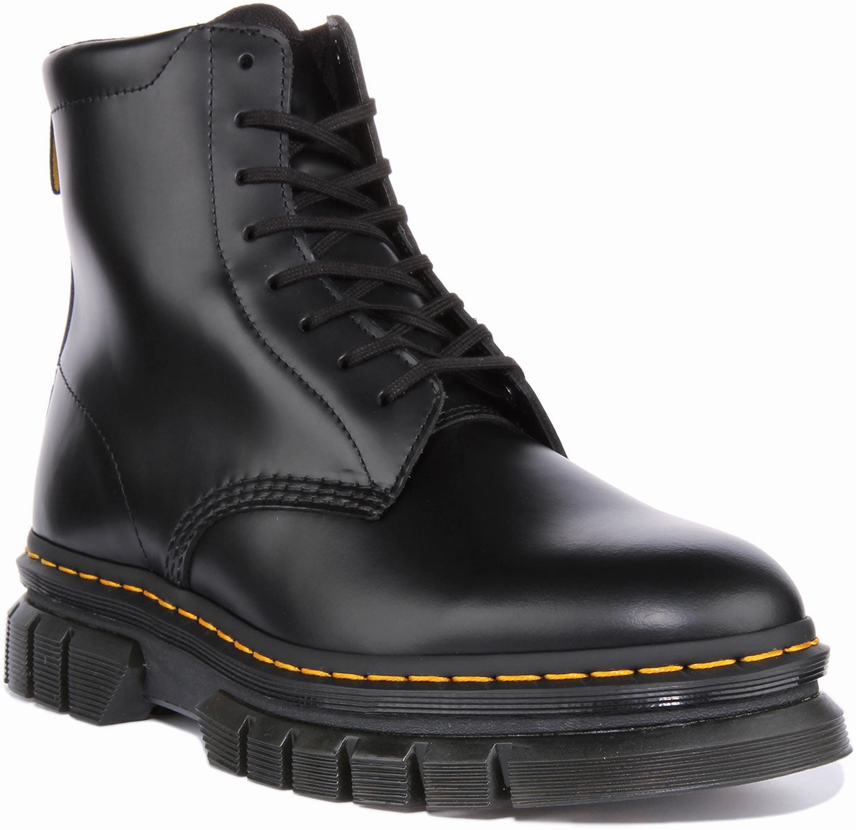 Dr Martens Rikard 8 Eyelet In Black For Men Crisp Lines Water Repellent