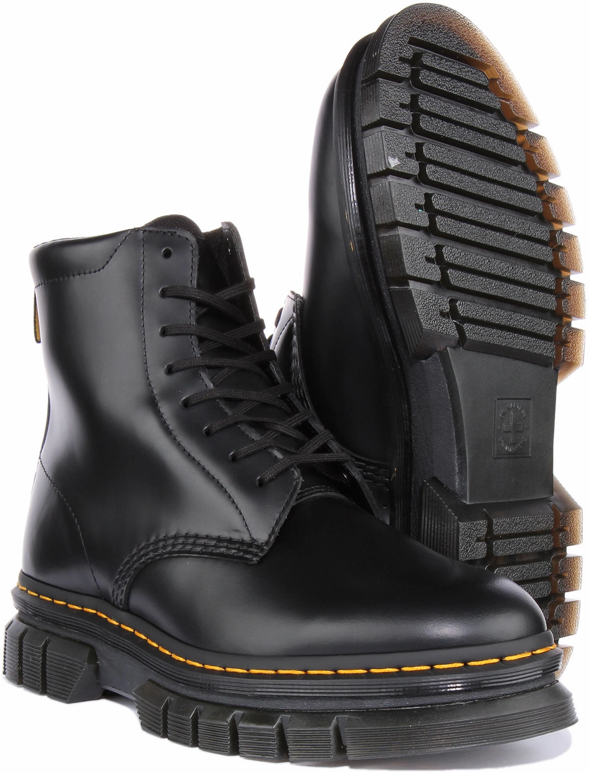 Dr Martens Rikard 8 Eyelet In Black For Men Extra Sole
