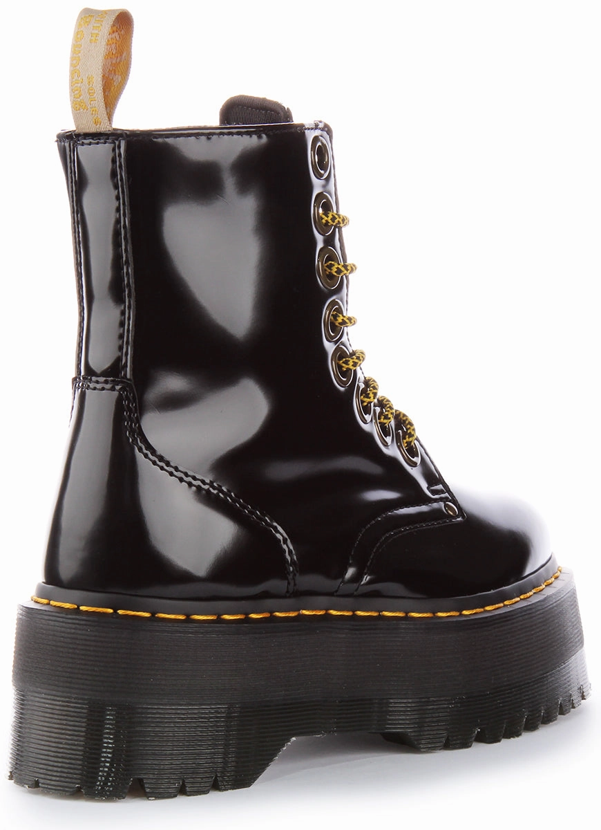 Dr Martens Vegan Jadon Max In Black For Women Outdoor Trekking Boots Max
