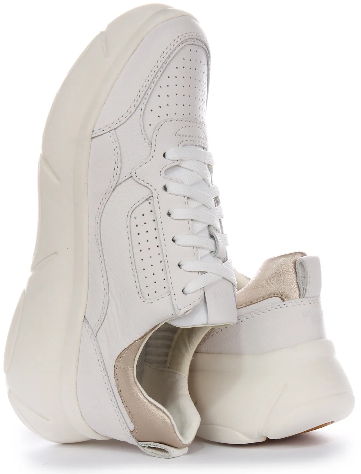 Dry Feel Geox D Nebula 2.0 XB Trainers In White For Women