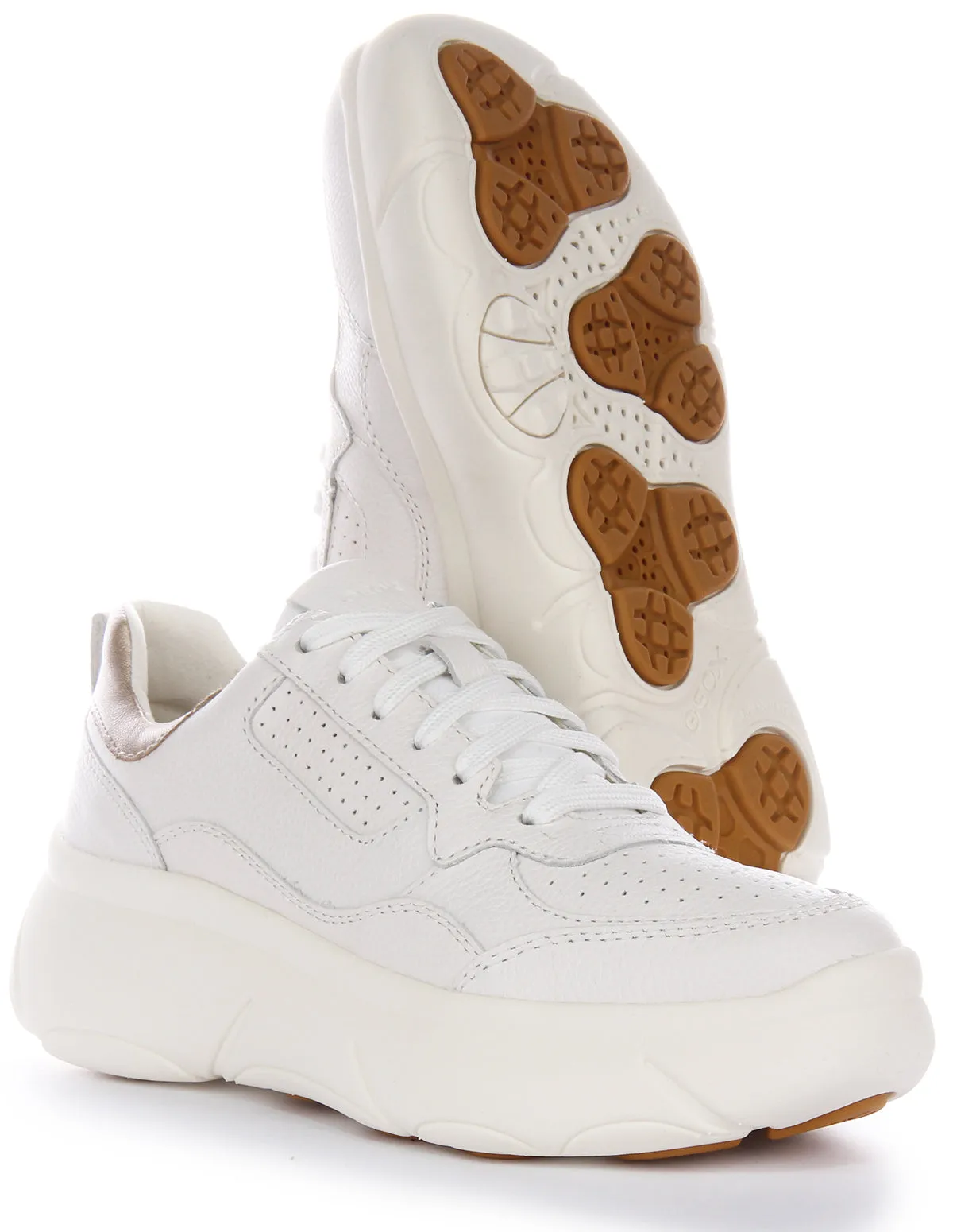 Dry Feel Geox D Nebula 2.0 XB Trainers In White For Women