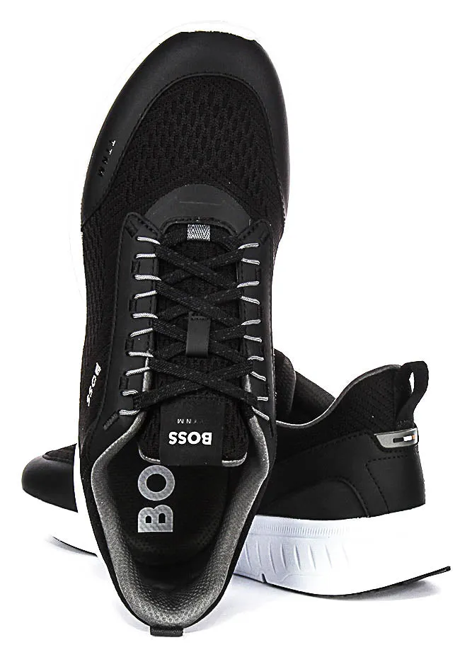Dry Footbed Boss Ttnm Light Runn In Black White For Men