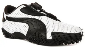 Puma Mostro Perf In White Black Walk Support Heel pads reduce shock from vertical impact