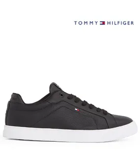 TOMMY HILFIGER ICON COURT PINPERF BLACK Tommy Hilfiger