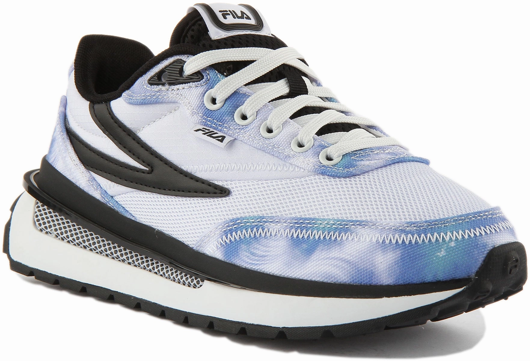 Fila Renno Tie Dye In White Blue For Women Work Ready