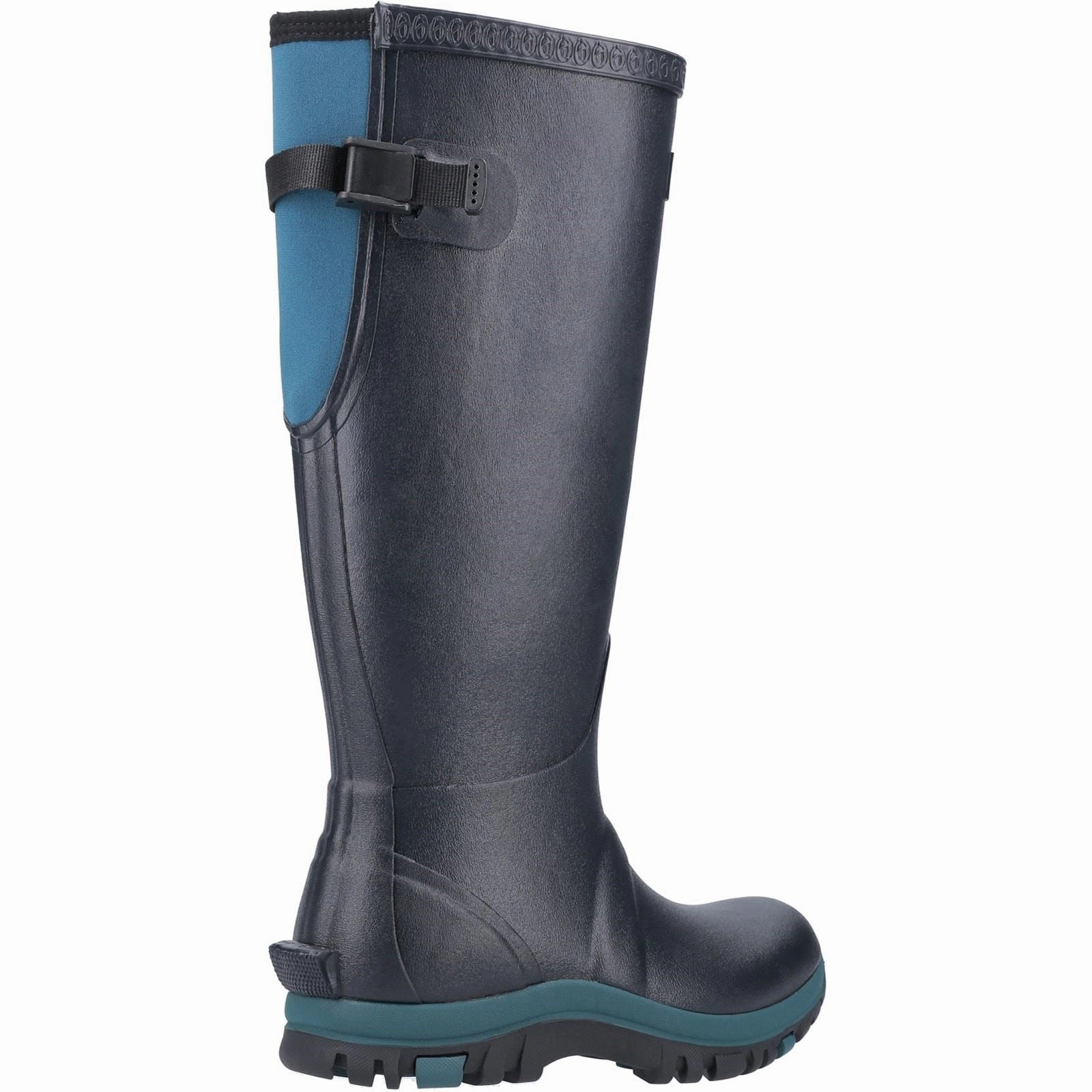 Dry Grip Cotswold Realm Rubber Navy/Teal Wellington Boots