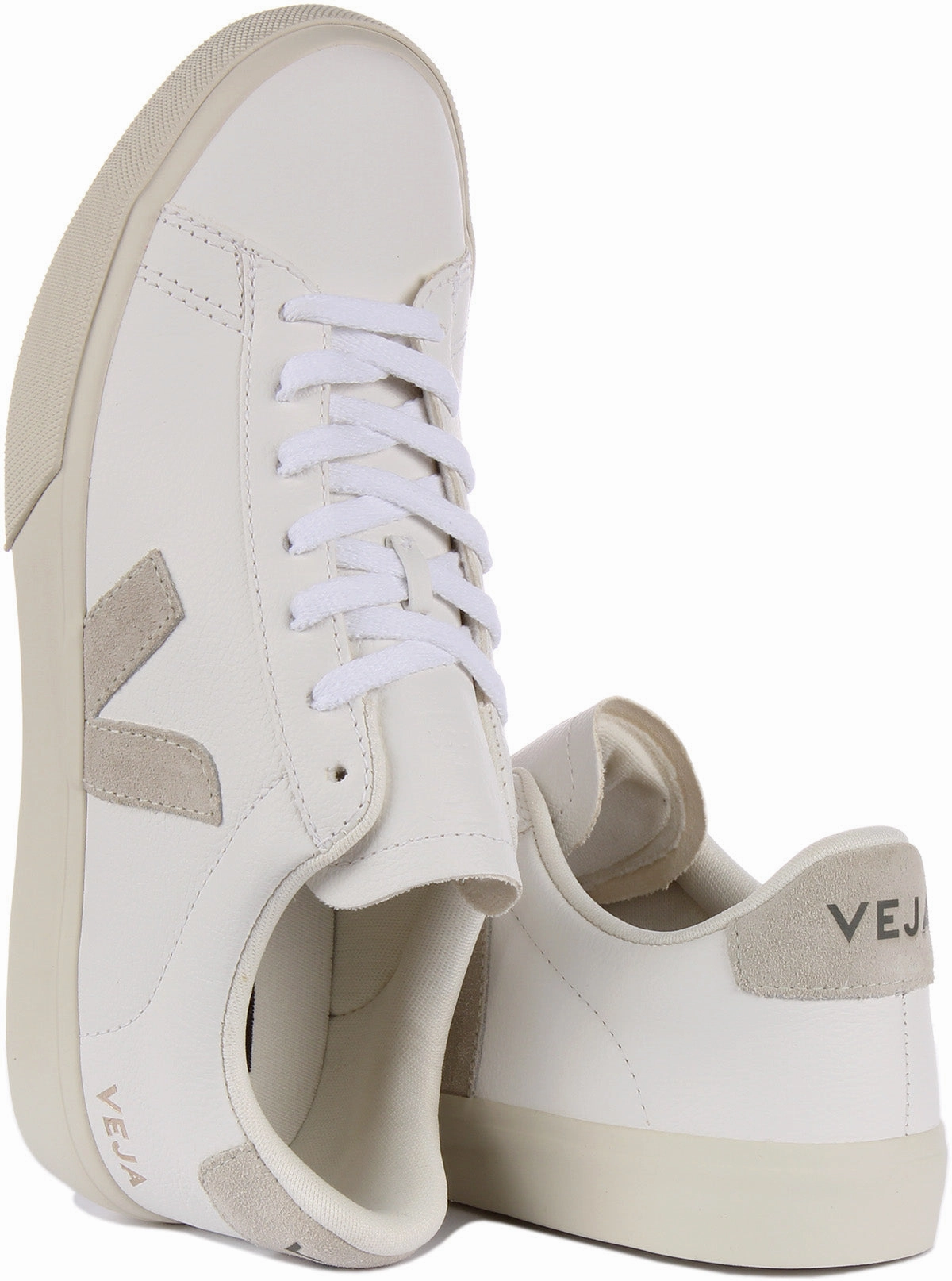 Dry Mesh Veja Campo Chromefree In White Grey For Women