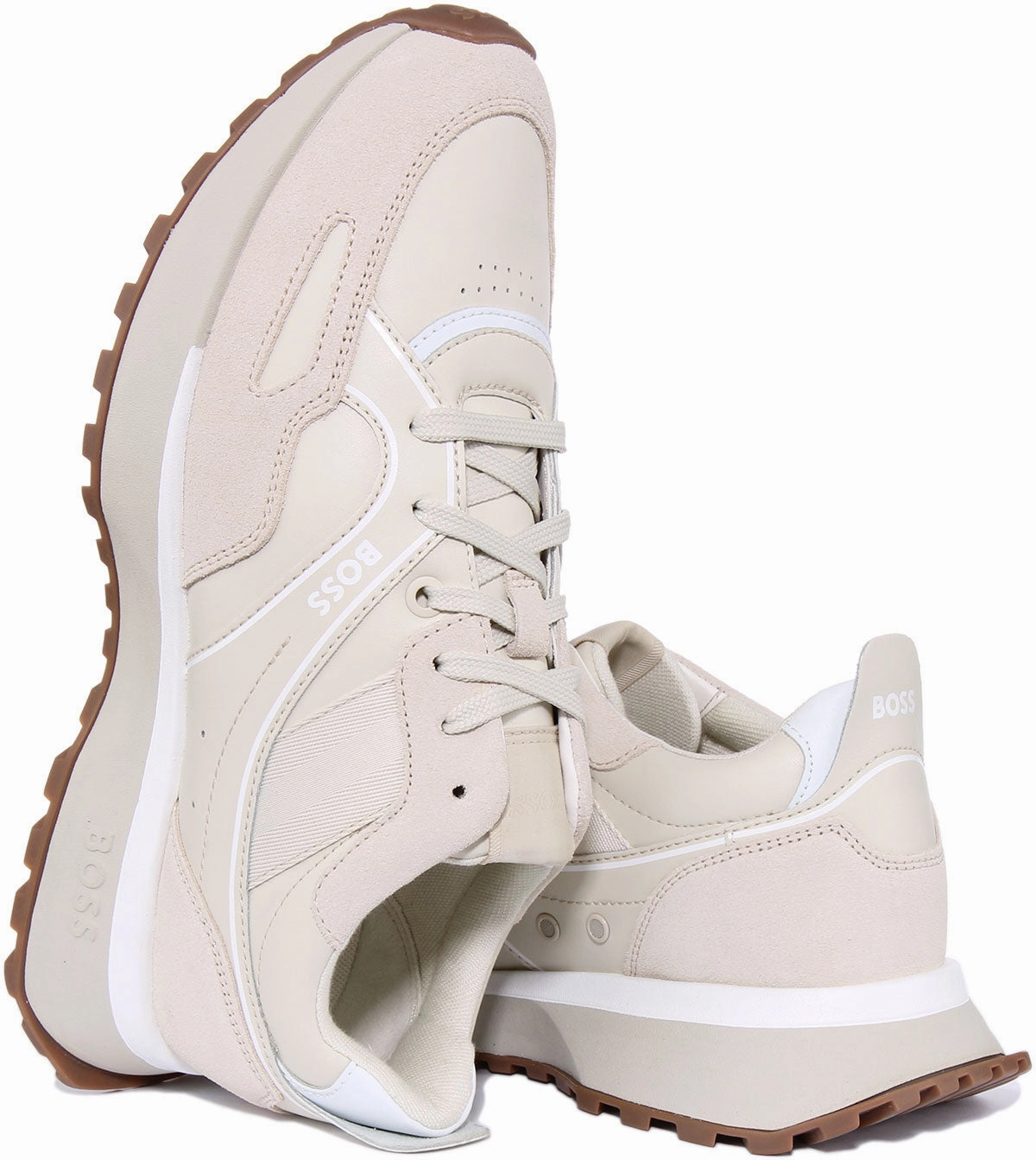 Dual Density Boss Jonah Runner Itsd In Cream For Men
