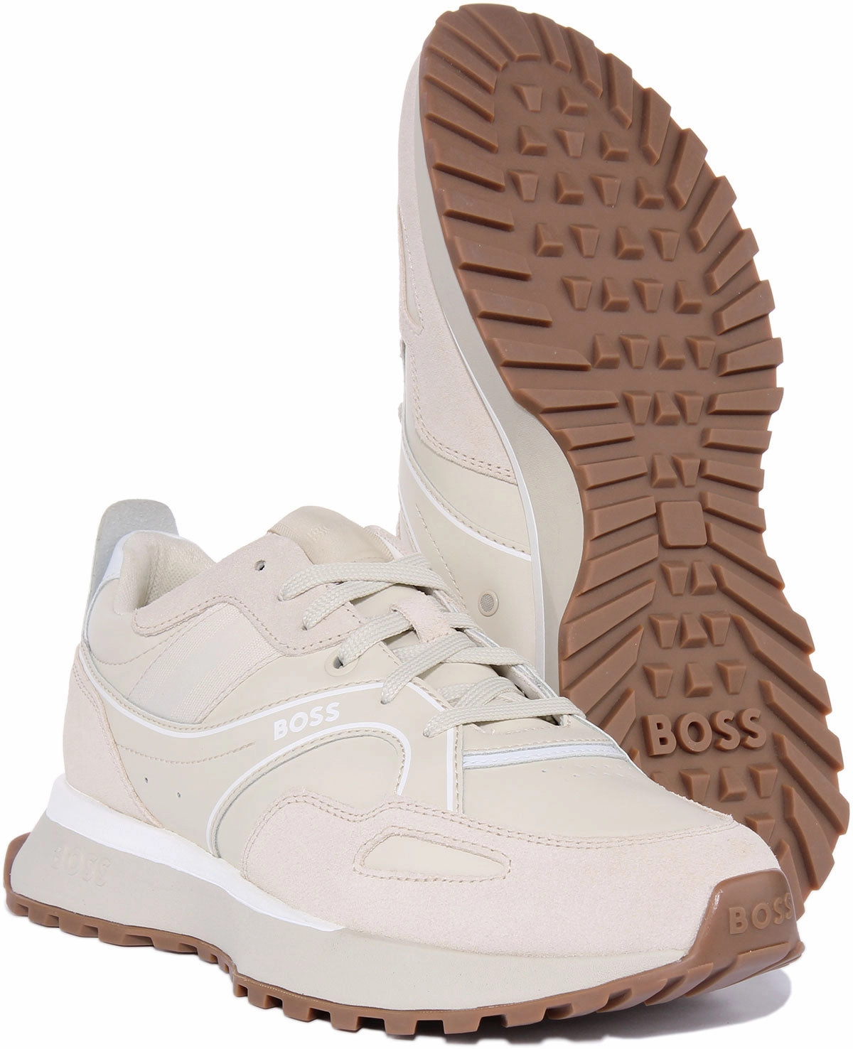 Dual Density Boss Jonah Runner Itsd In Cream For Men