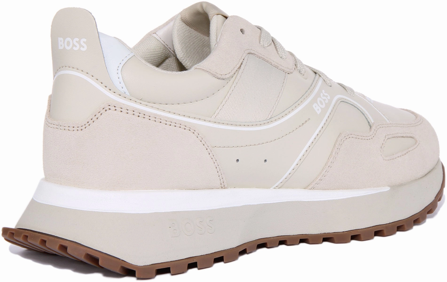 Dual Density Boss Jonah Runner Itsd In Cream For Men