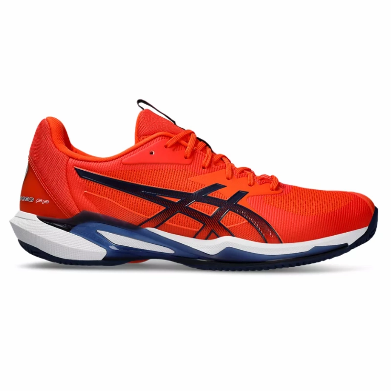 Dual Layer Cushion Asics Solution Speed FF 3 Clay Men Tennis Shoes - Koi/Blue Expanse