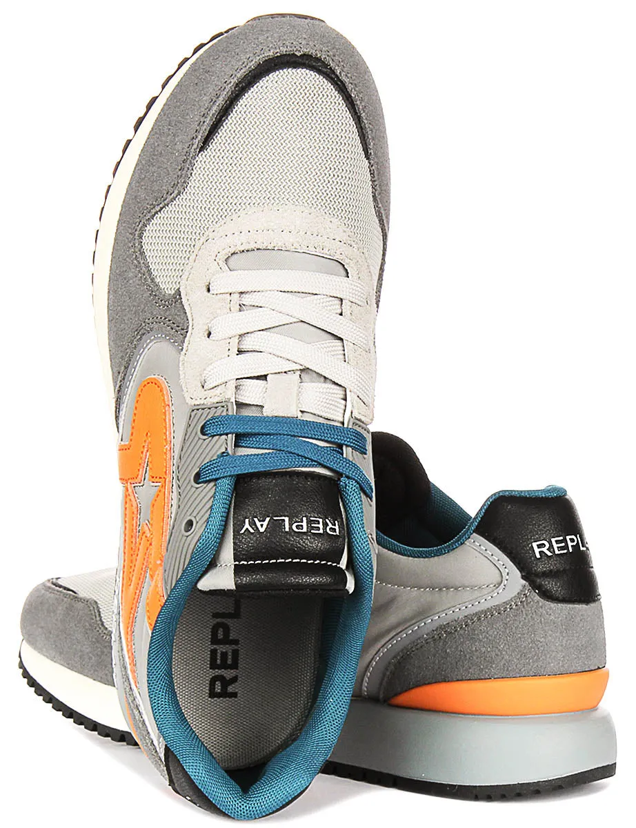 Durable Fit Replay Fiber M Tonal In Grey Orange For Men