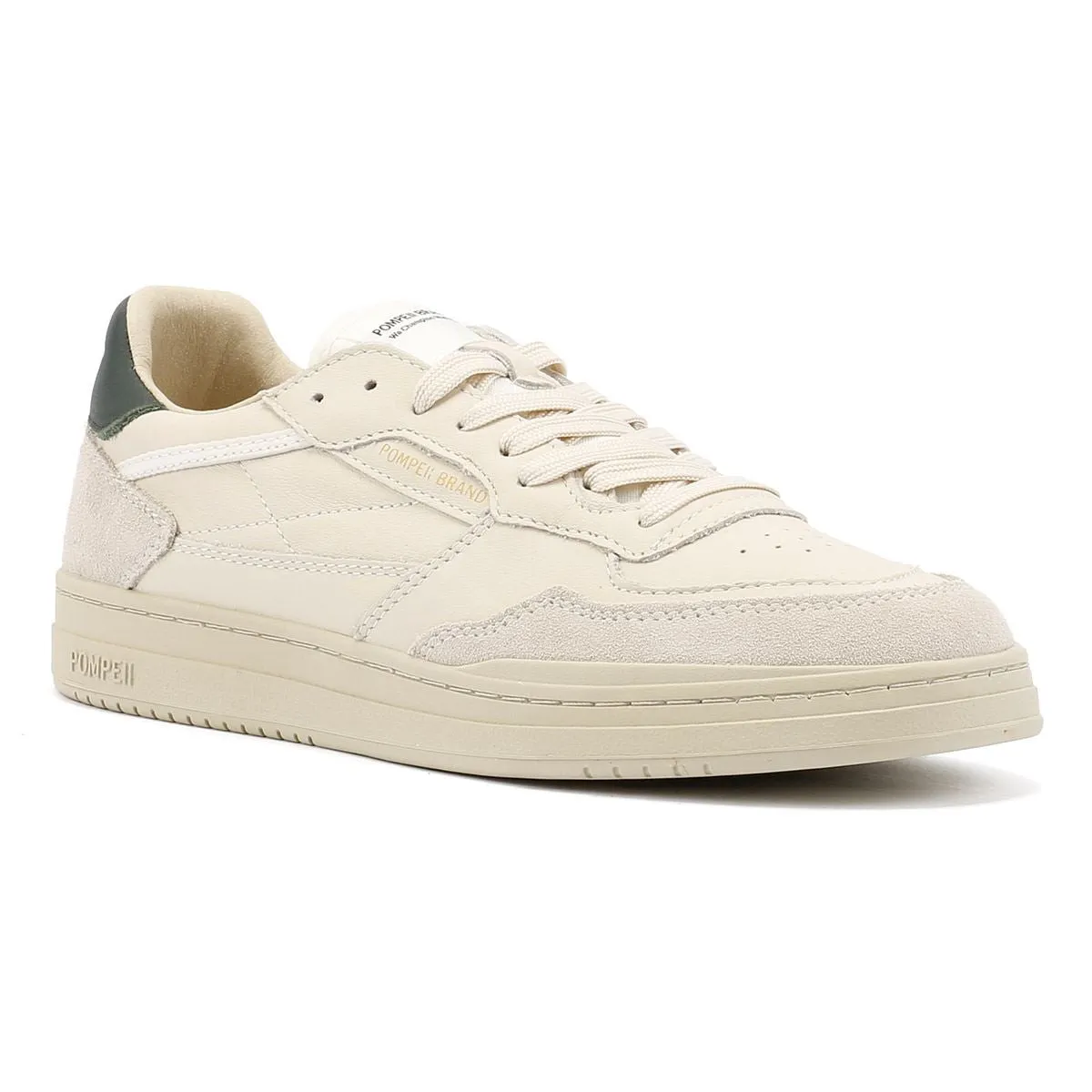 Durable Grip Pompeii Elan Leather Men's Ecru/Jasper Trainers