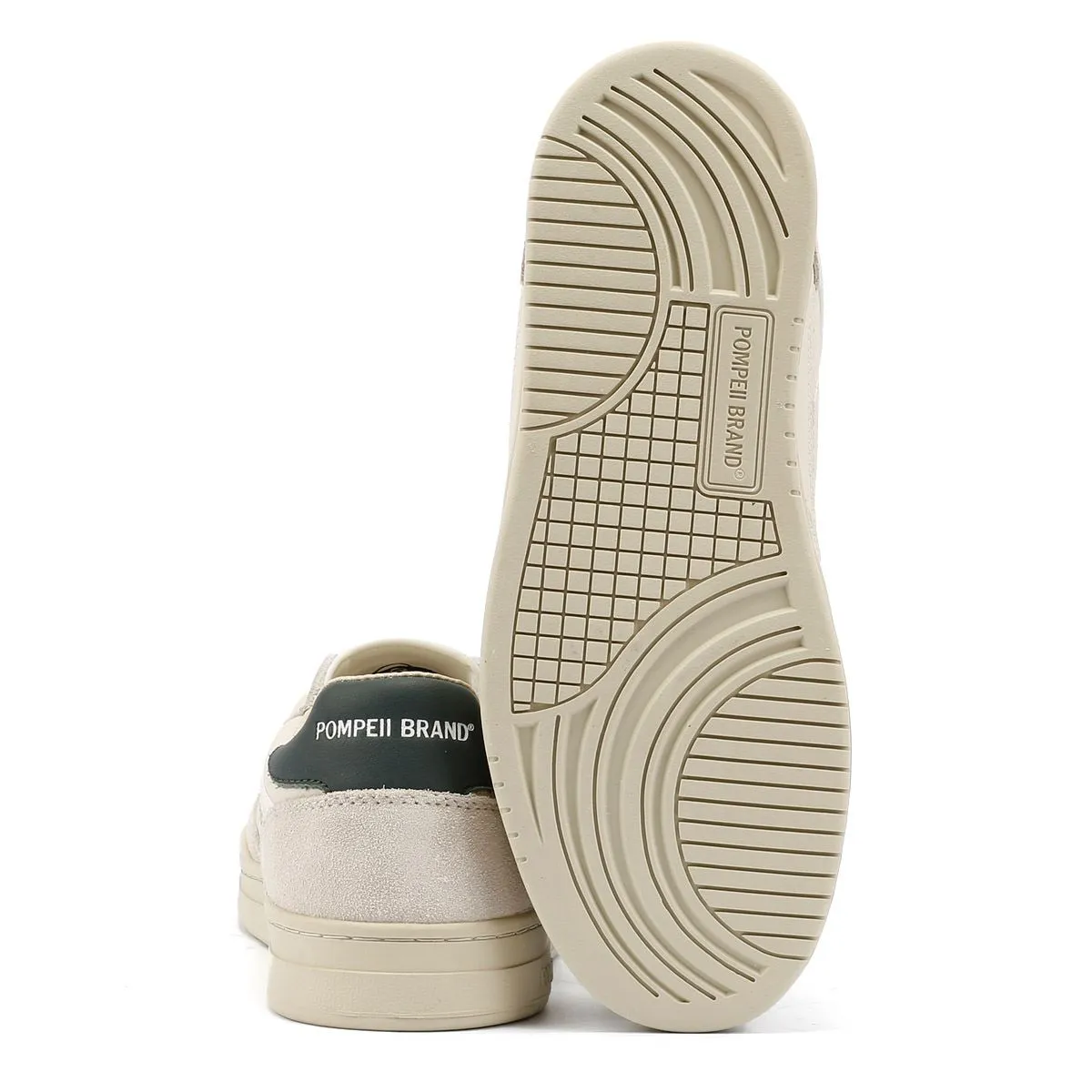 Durable Grip Pompeii Elan Leather Men's Ecru/Jasper Trainers