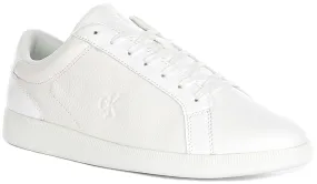 Heel pads reduce shock from vertical impact Recovery Phase Calvin Klein Jeans All White Slim Sole Smart Sneakers