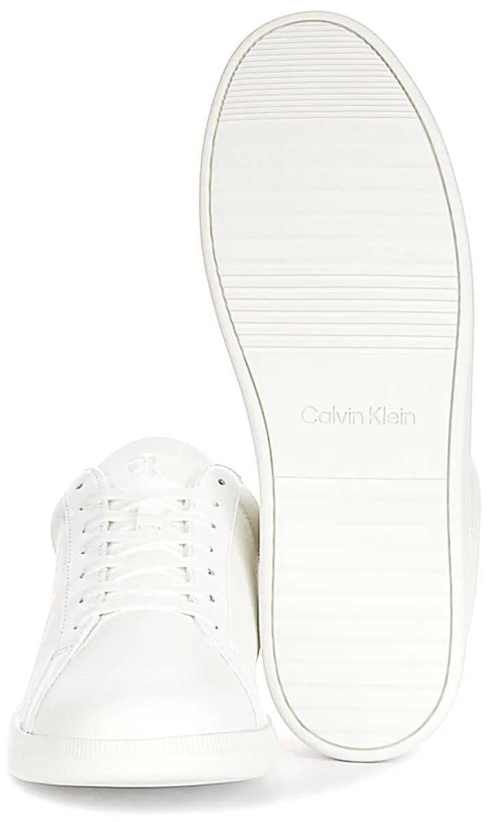 Durable touch Calvin Klein Jeans All White Slim Sole Smart Sneakers