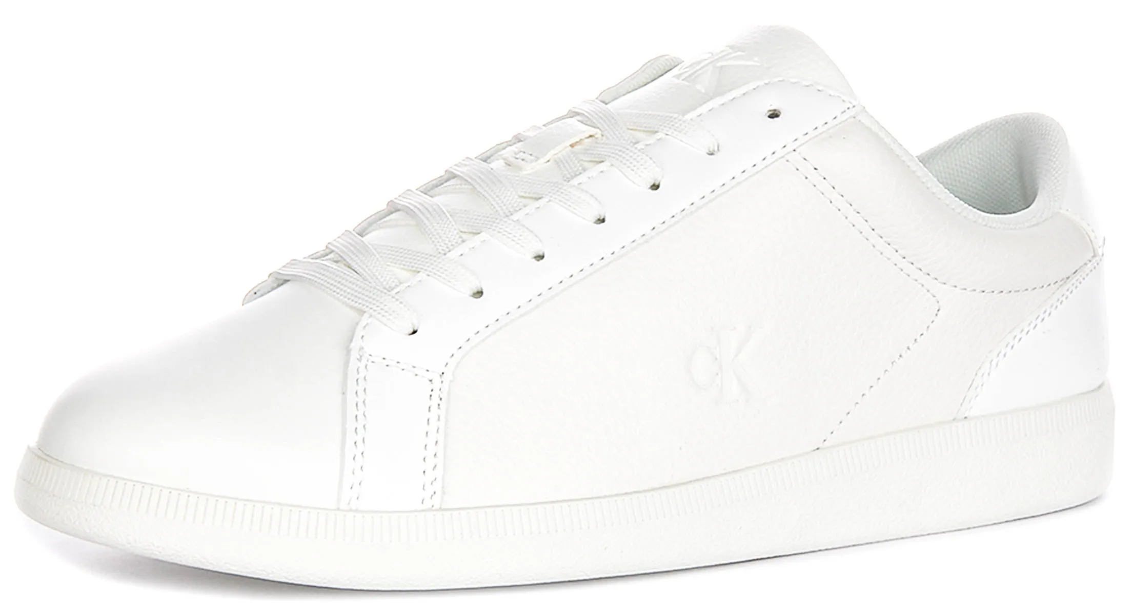 Durable touch Calvin Klein Jeans All White Slim Sole Smart Sneakers