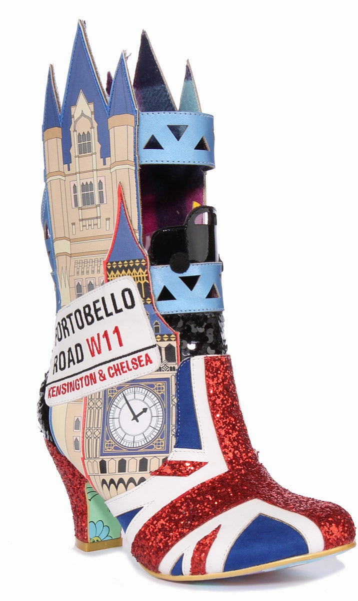 Irregular Choice Exclusive Great Day Out In Black Red For Women Over the knee