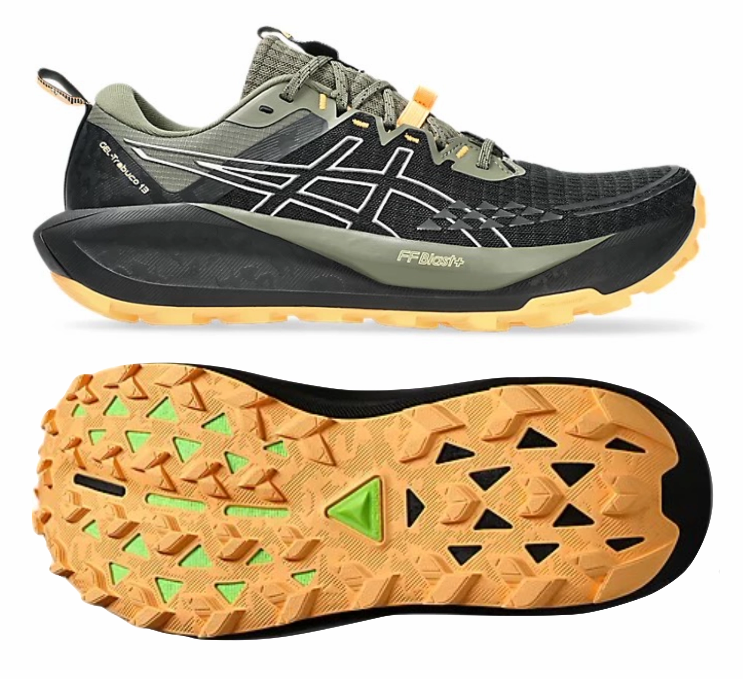 Elevated Comfort ASICS Gel Trabuco 13 (Black/Cream) Mens