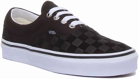 Vans Classic Era Deboss Chk In Black White For Men Supportive