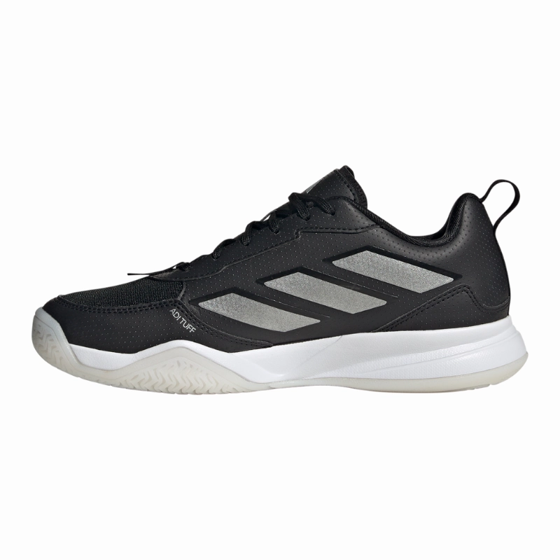 Durable Jump Adidas Avaflash Low Women Tennis Shoes - Core Black / Silver Metallic / Cloud White