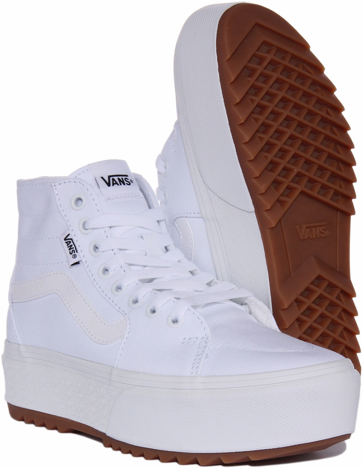 durable soles Vans Filmore Hi Platform In White For Women