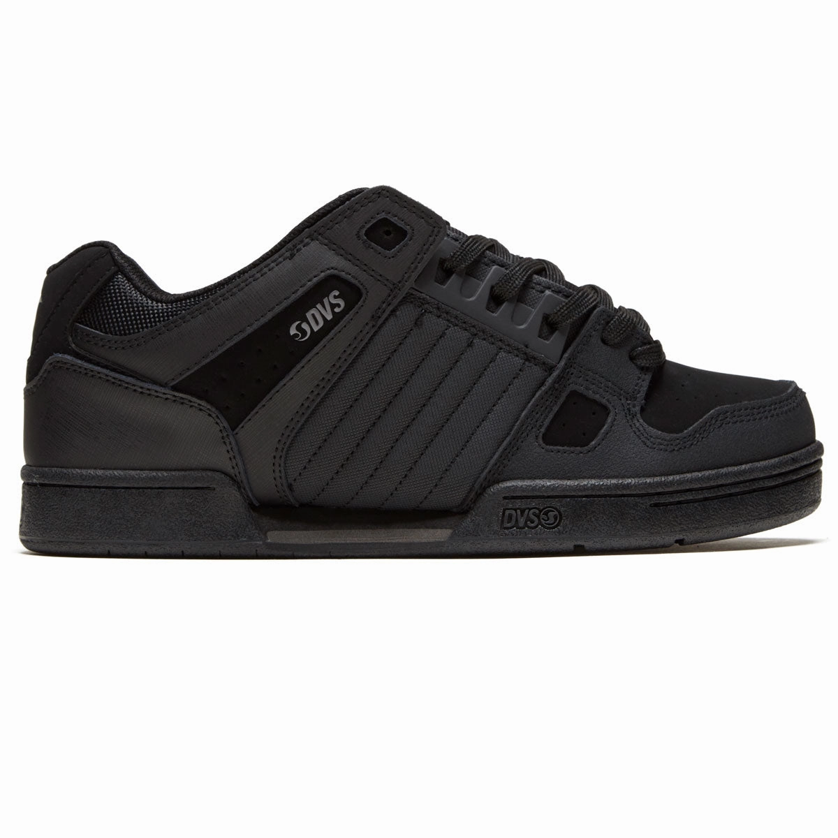 DVS Celsius Shoes - Black/Black Leather Comfort Lacing Fit Street Mode