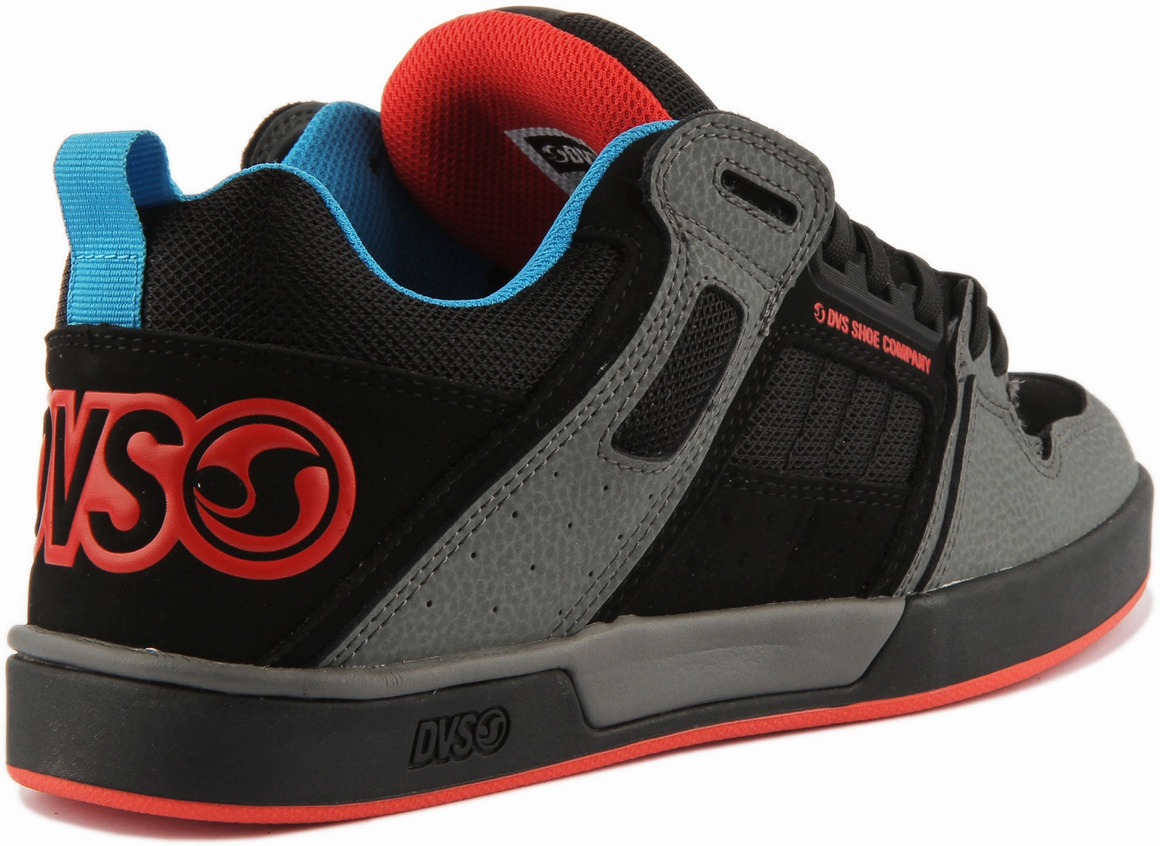Dvs Comanche 2.0  In Black Red For Men Anti-Slip Bottom