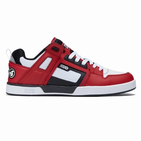 Fresh Look DVS Comanche LT Shoes - Red/Black/White Leather