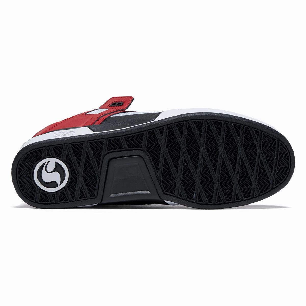 DVS Comanche LT Shoes - Red/Black/White Leather Impact Shield Max