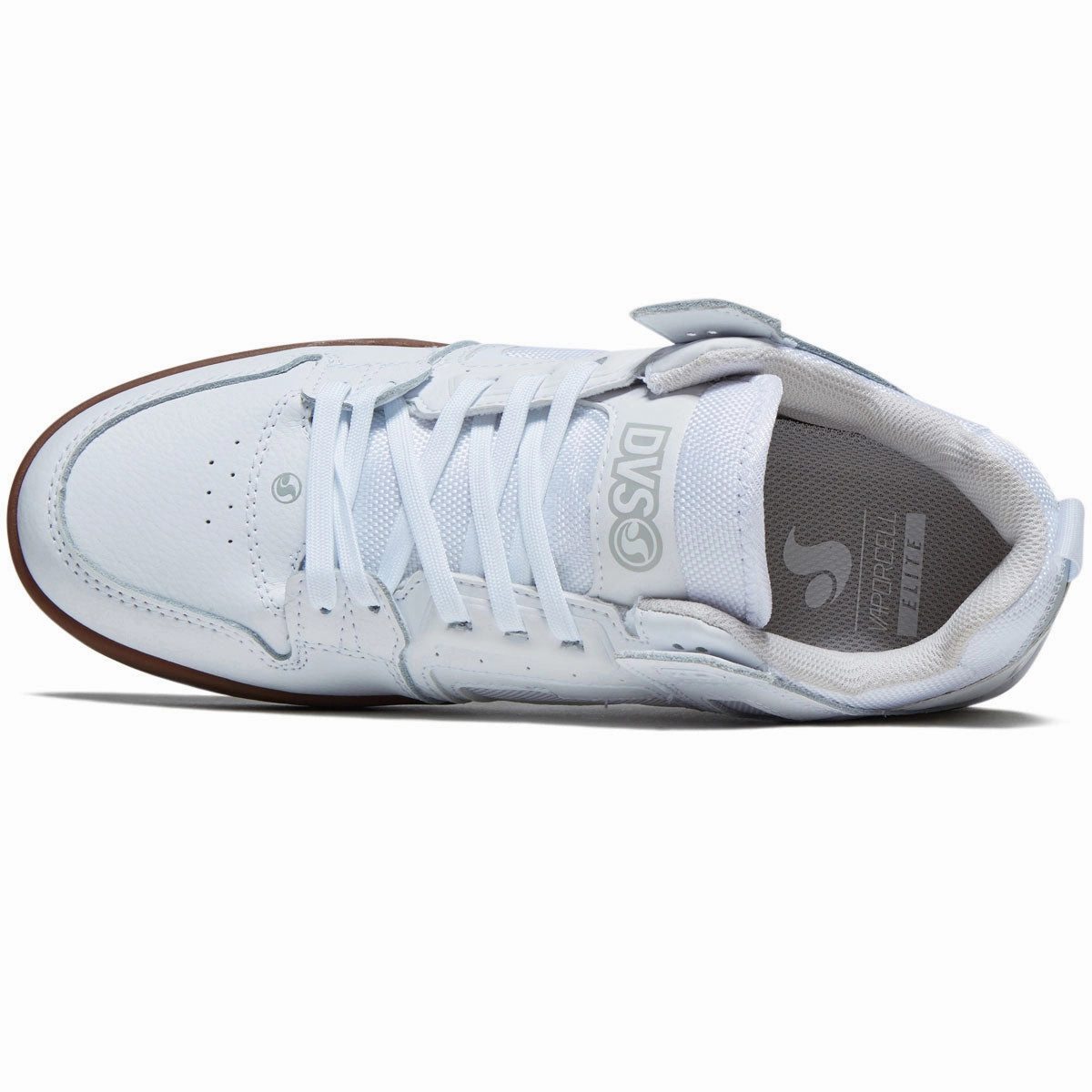 DVS Comanche LT Shoes - White/White/Gum Insole Stability