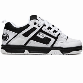 Board Zone DVS Comanche Shoes - White/Black/White Leather