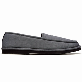 DVS Francisco Slippers - Black/Chambray Comfort Tech Water Resistant