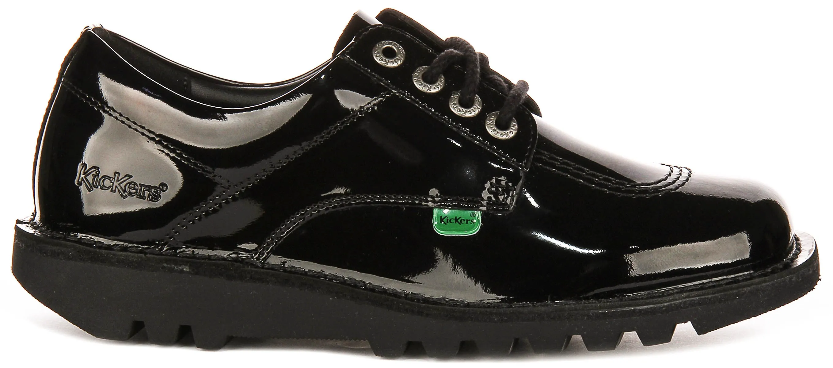 Dynamic Cushion Kickers Kick Lo Core In Black Patent For Women