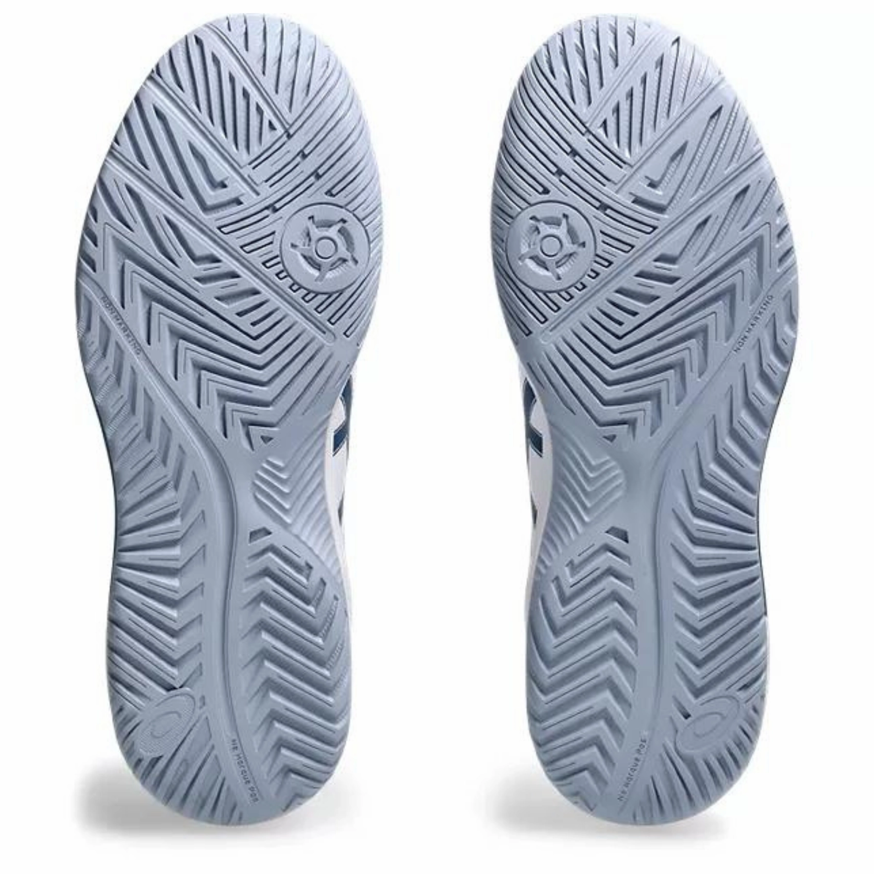 Dynamic support Asics Gel Dedicate 8 Mens Tennis Shoes - White/Mako Blue