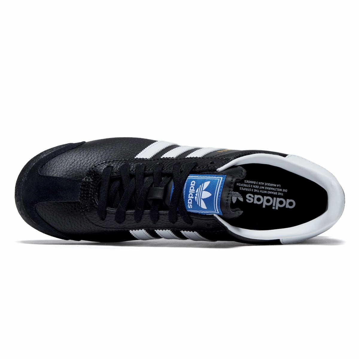 Dynamic Support System Design Adidas Samoa Shoes - Core Black/Ftwr White/Gold Metallic