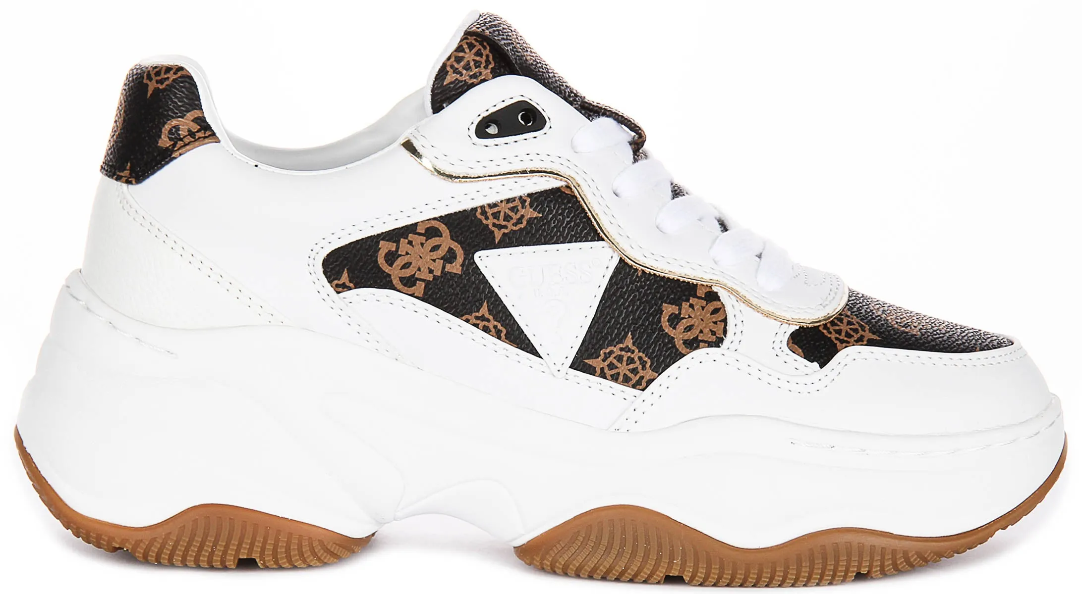 Ease Movement Guess Happy 4G Peony In White Brown for Women