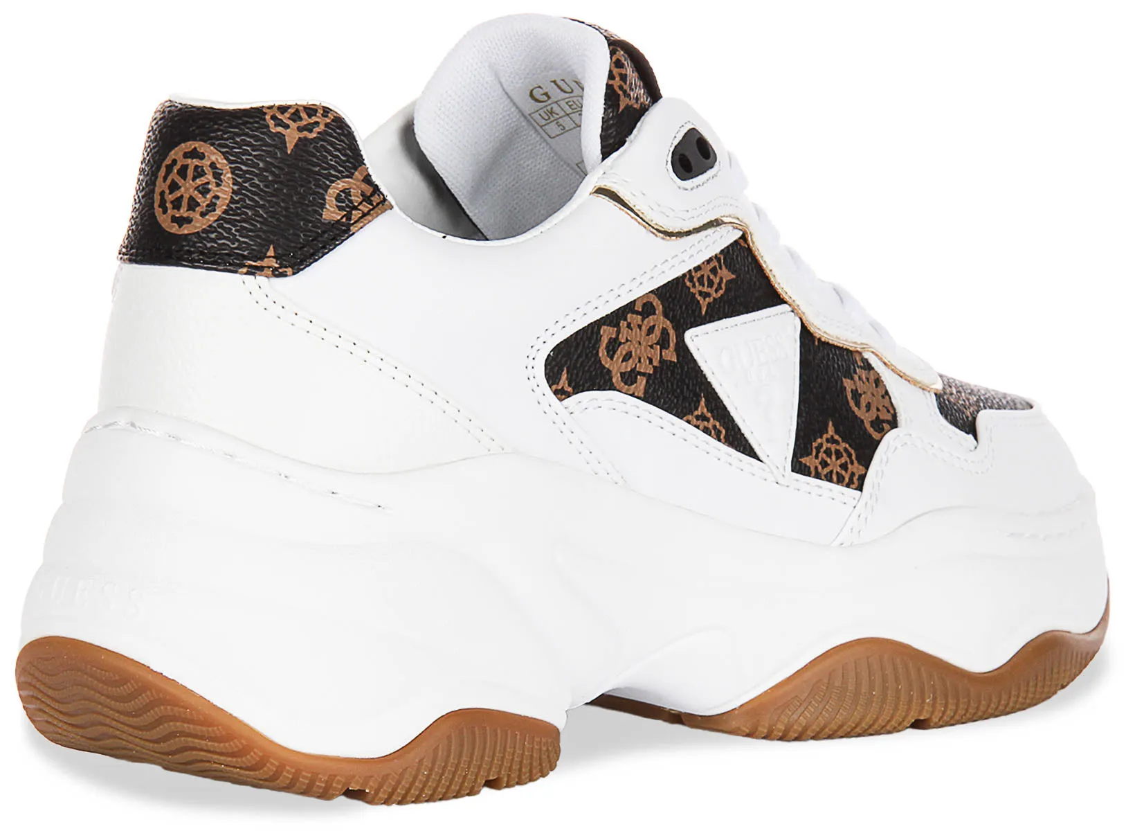 Ease Movement Guess Happy 4G Peony In White Brown for Women