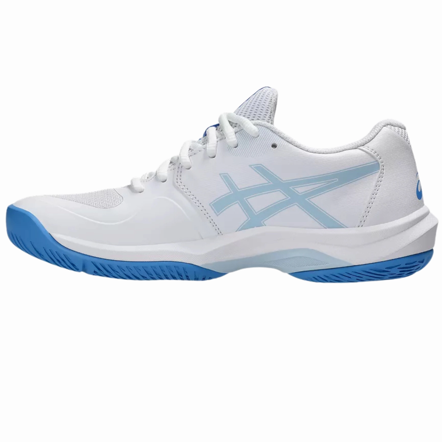 Asics Game FF Womens Shoes - White/Blue Coast