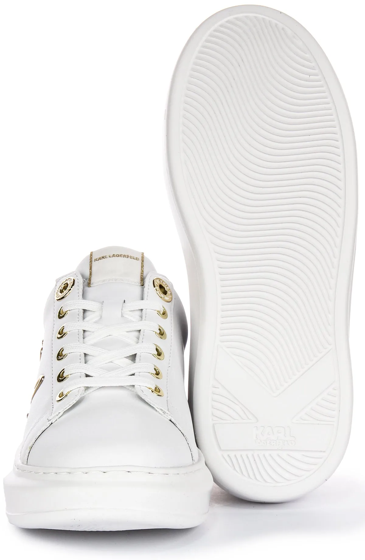 easy move Karl Lagerfeld Kapri Signia LC In White Gold For Women