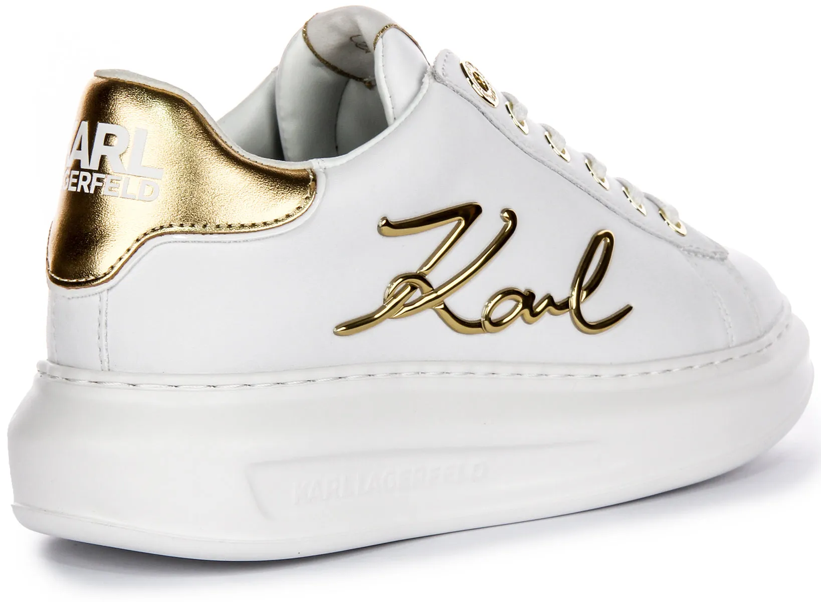 easy move Karl Lagerfeld Kapri Signia LC In White Gold For Women