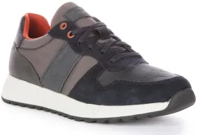 Geox U Molveno A In Antracite For Men Insole perforations improve airflow during wear Lean Fit