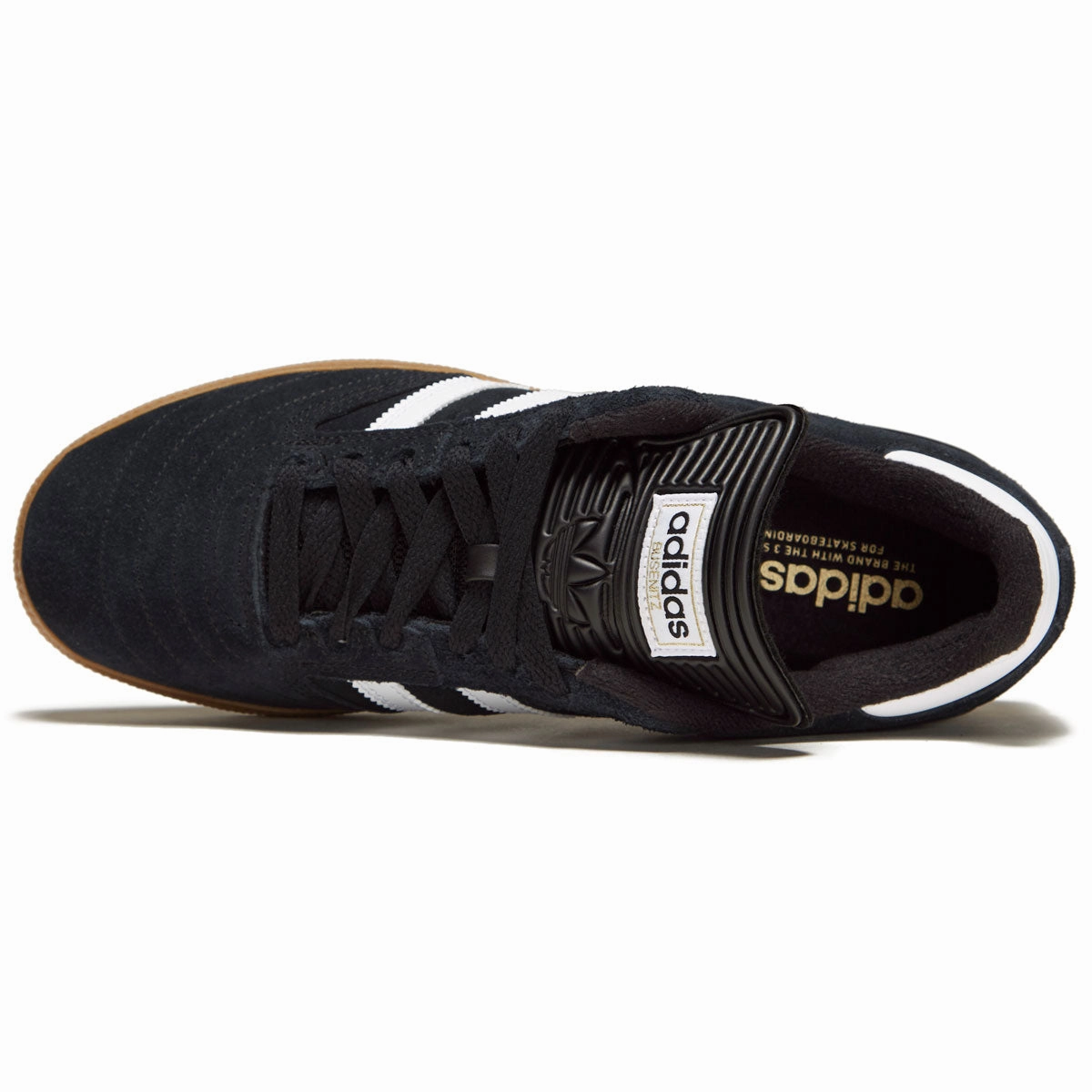 Easy Fit Adidas Busenitz Shoes - Black/White/Gold Metallic