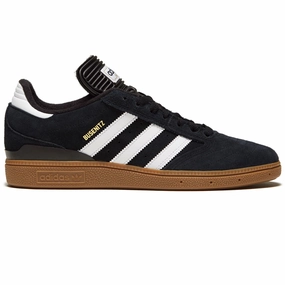 Adidas Busenitz Shoes - Black/White/Gold Metallic Stylish Ride Pro Style