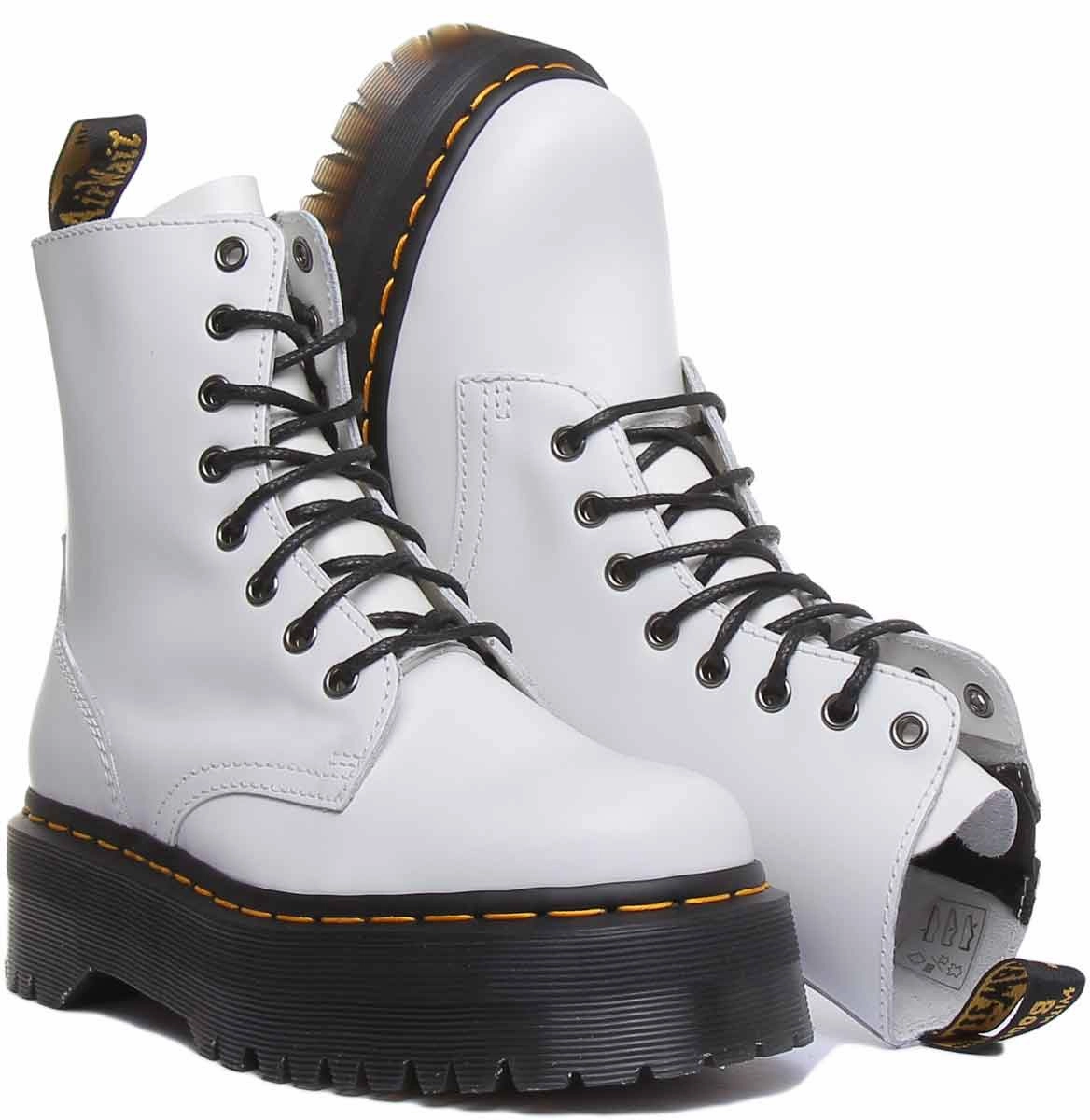Easy Glide-Step Dr Martens Jadon Smooth In White