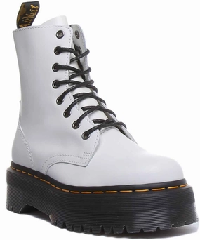 Breathable Design Dr Martens Jadon Smooth In White