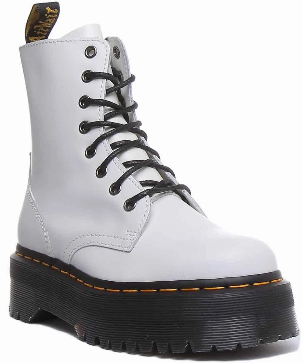Breathable Design Dr Martens Jadon Smooth In White