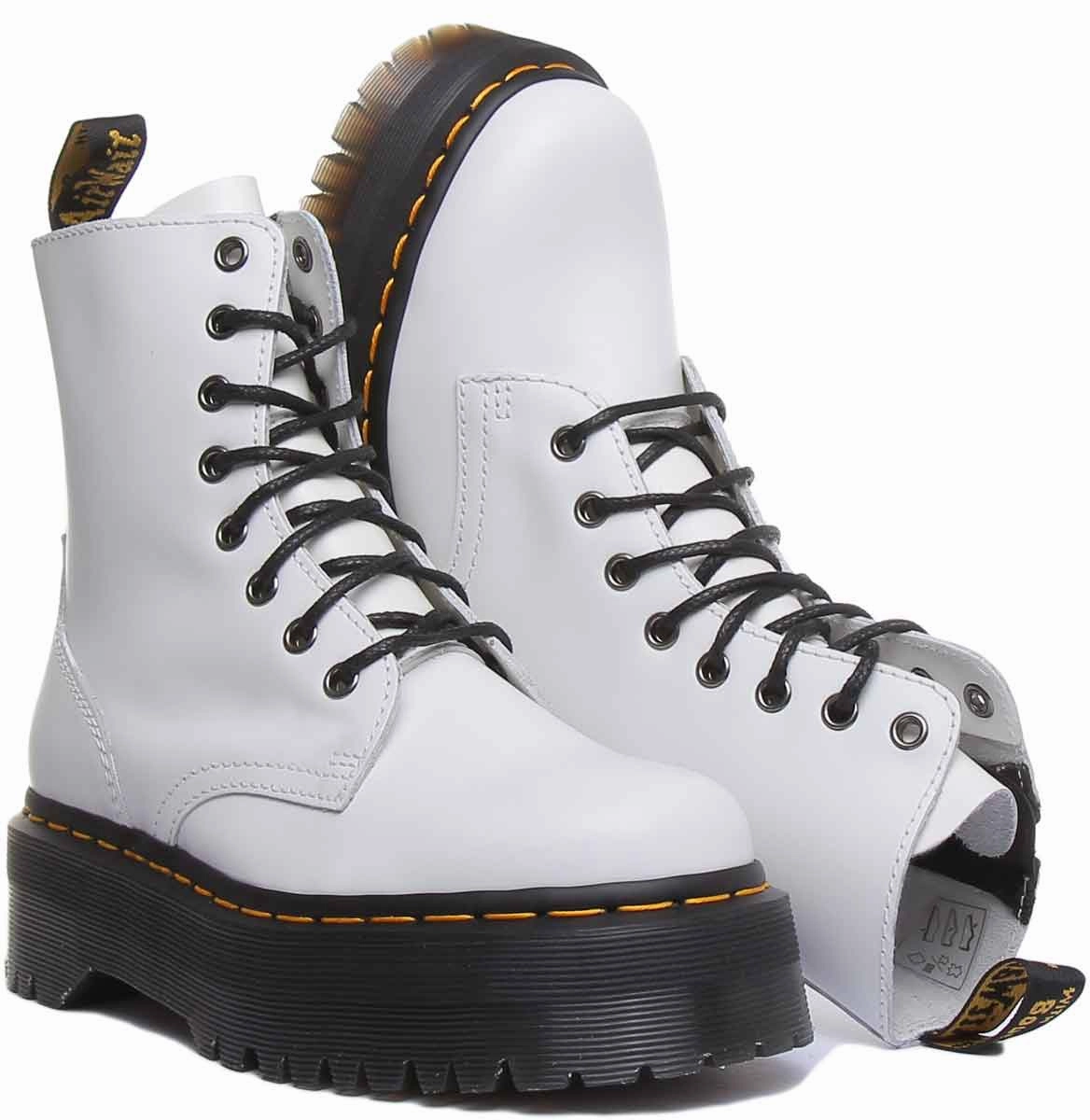 Easy Glide-Step Dr Martens Jadon Smooth In White