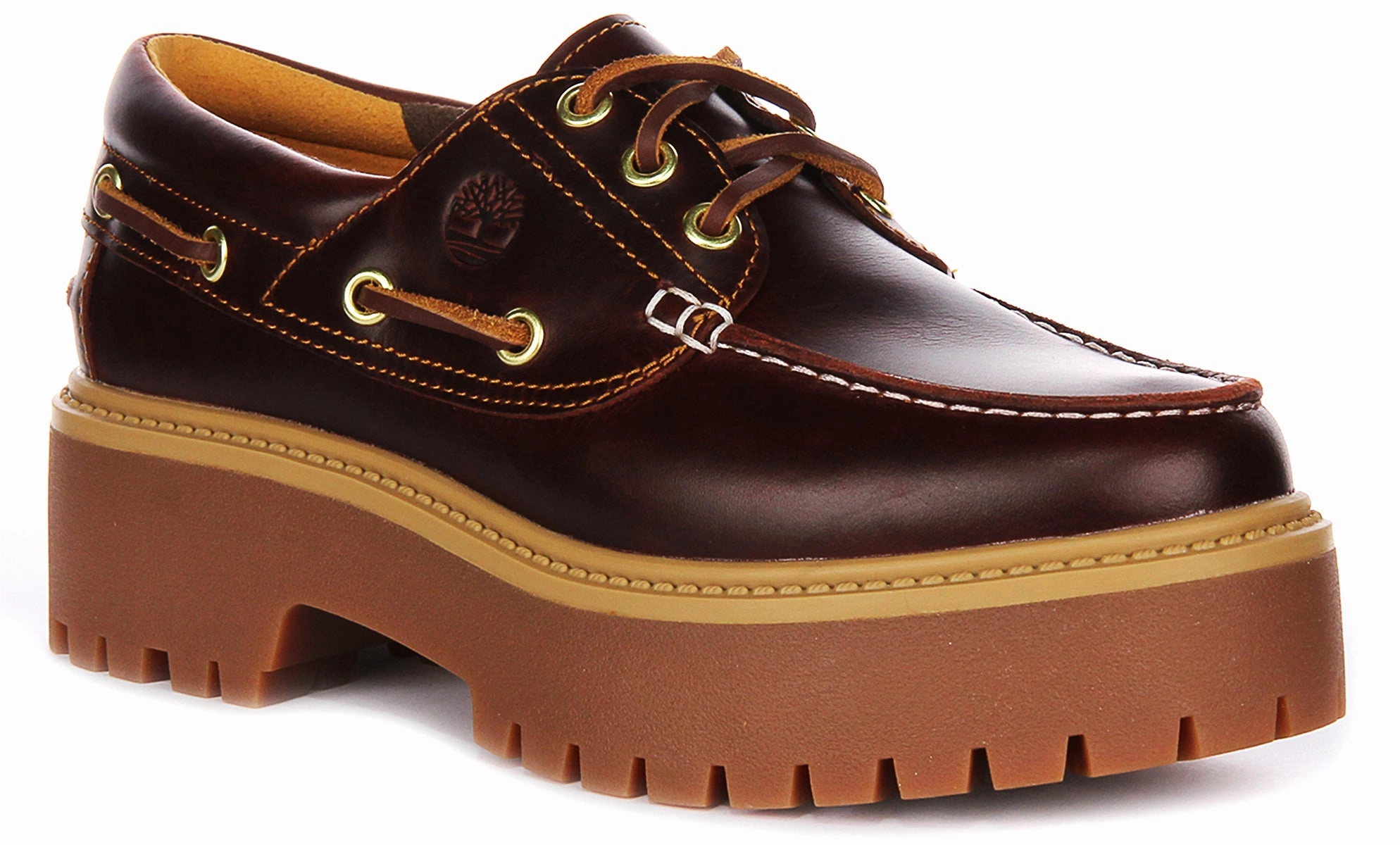 Timberland Street Platform Boat Shoes A2Qdm In Dark Brown For Women Lake Step Soft cushion