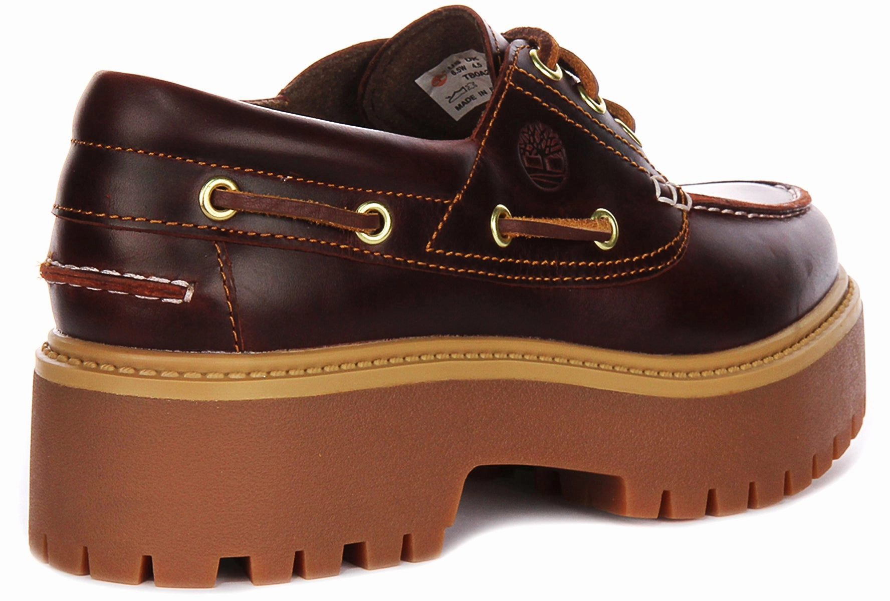 Easy Glide Step Timberland Street Platform Boat Shoes A2Qdm In Dark Brown For Women